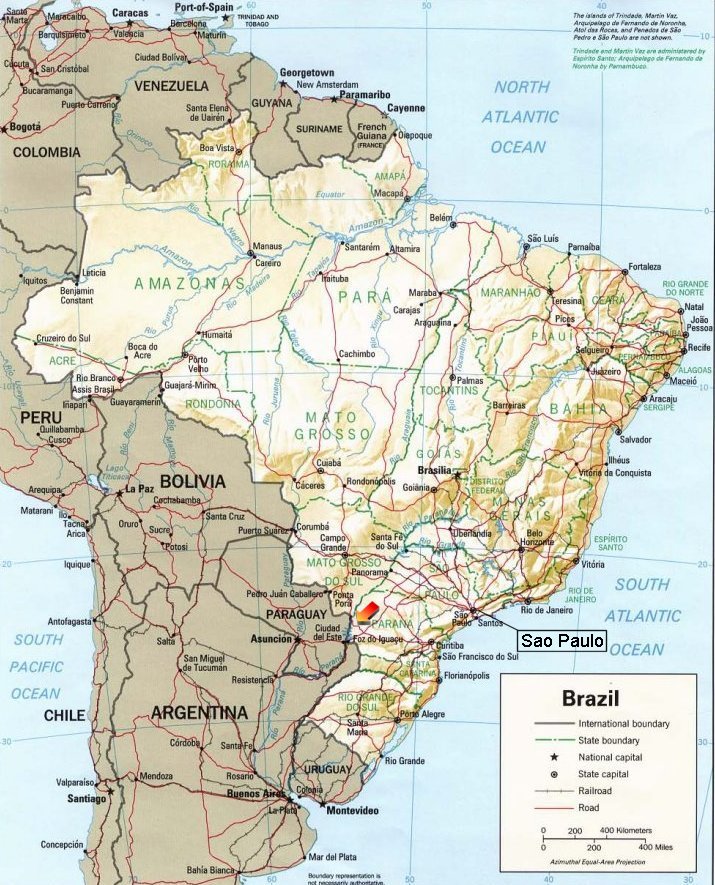 Brasilien: Karte